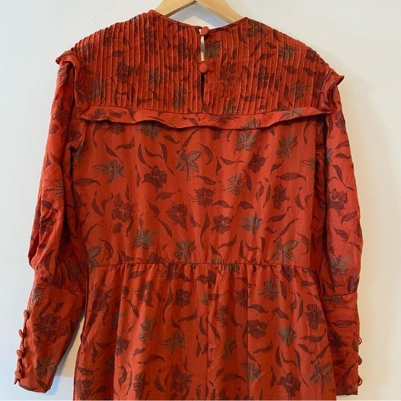 Vintage Handmade Printed Long Sleeve Dress - Picture 5 of 5